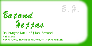 botond hejjas business card