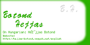 botond hejjas business card